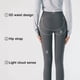 thumbnail image 5 of Leggings de cintura alta para mujer - Pantalones cálidos con control de abdomen - Mallas de yoga - Gris plateado para 15 ℃ a 25 ℃, 5 of 6