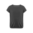 thumbnail image 5 of Spencer Women's Maternity Nursing Top Short Sleeve Maternity Shirt Breastfeeding Tee Shirt Double Layer Pregnancy Shirt Blouse Pregnancy Clothes (Gray,2XL), 5 of 9