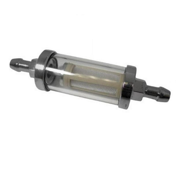 R9247 0.31 in. Glass Fuel Filter, Chrome & Clear
