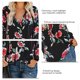 thumbnail image 3 of Tops de manga larga con cuello en V,Blusa de manga larga V Blusa casual de mujer Blusa de manga larga Diseño exquisito, 3 of 4
