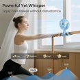 thumbnail image 3 of Portable Stroller Fan, 4000mAh Rechargeable Clip on Baby Fan 25H Battery Life, Head Detachable 360° Rotate Mini Fans, 4 Speed Personal Fans with Night Light for Car Seat Crib Bike Treadmill, Blue, 3 of 14