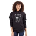 thumbnail image 3 of Betty Boop Gothic Skull Crossbones Women Plus Size Graphic Pullover Hoodie Brisco Brands 4X, 3 of 4