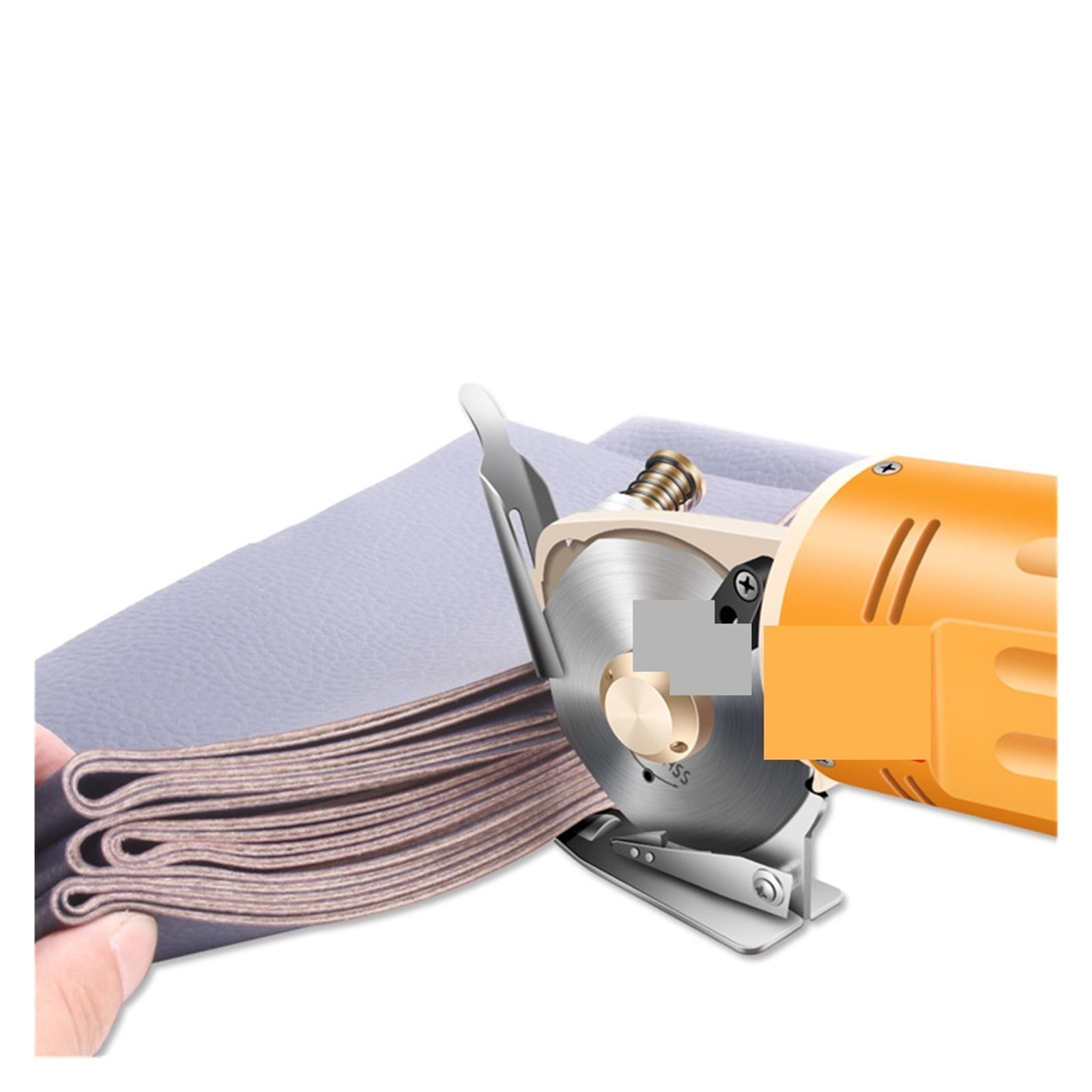 Electric Fabric Scissors Rotary Blade Fabric Tool Leather Fabric Electric Cutter Kit Cutting Saw Tool ,Sharp & Durable