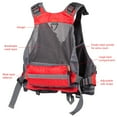 thumbnail image 6 of Bassdash Lightweight and Durable Unisex Fishing Vest Pack, One Size, Red, 6 of 6