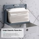 thumbnail image 5 of Dispensador de toallas de papel Perforación y sin clavos Dispensador de toallas de papel Dispensador de papel higiénico de múltiples pliegues para baño Cocina Hotel Baño público yeacher estándar, 5 of 6