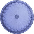 thumbnail image 1 of Ahgly Company Tapis Rond Lavable en Machine Intérieur Jeans Transitionnels Bleu, 4 Pieds Rond, 1 of 7