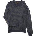 thumbnail image 1 of Tasso Elba Mens Faux-Suede Elbow Pullover Sweater, Azul, X-Large, 1 of 1