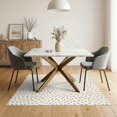 thumbnail image 3 of ODIKA 5'x7' Ivory Modern Polka Dot Scattered Abstract Washable Area Rug Contemporary Minimalist Geometric Speckled Design Non-Slip, Chair-Friendly for Dining Room, Under Table, Home Office, 3 of 7