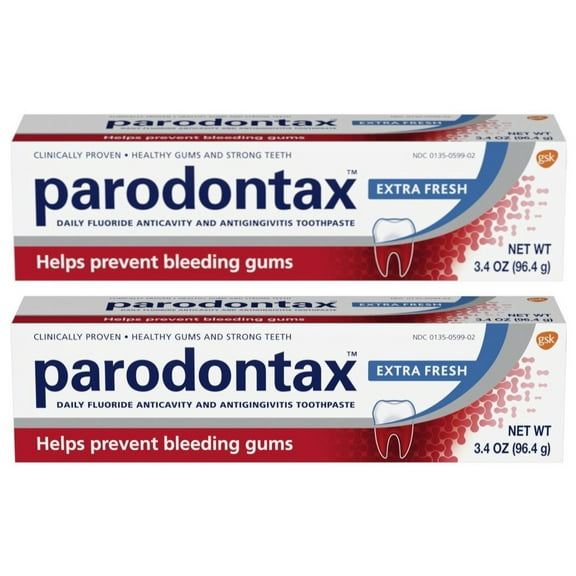 Daily Flouride Anticavity and Antigingivitis Toothpaste by Parodontax , Extra Fresh, 3.4 Oz, 2 Pack