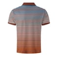 thumbnail image 5 of VgaVtl Polo Shirts for Men Short Sleeve Big and Tall Summer Button Striped Clothes for Men Shirts Collared Vacation, 5 of 5