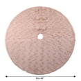thumbnail image 2 of Holiday Time 48 inches Pink Faux Fur Tree Skirt, 2 of 3