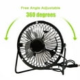 thumbnail image 3 of SUGARMOM  USB Desk Fan  6-inch mini metal fan  Travel Fans Small Personal Air Circulator Fan  Electric Table Desktop Fan Rechargeable Portable Fan For Travel for Camping Office Room Outdo, 3 of 6