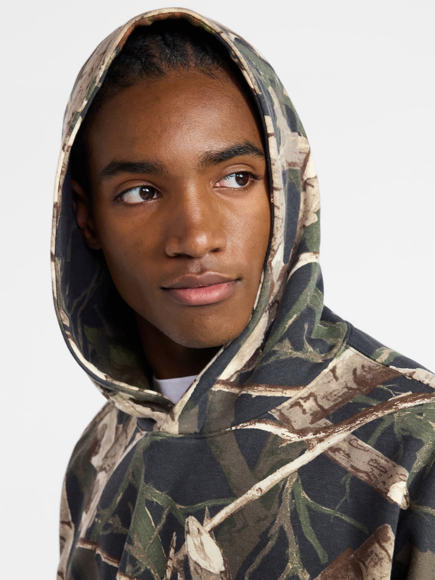 No Boundaries Oversized Hoodie with Long Sleeves, Men's XS-4XLT