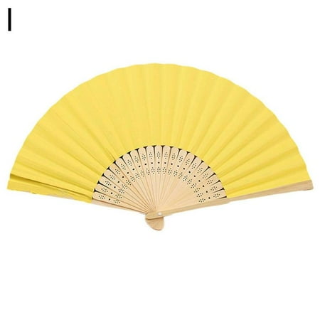 

Hand Fan Held Portable Spanish Dances Fabric Folding Gifts Wedding Party FAST N1B4
