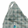 thumbnail image 5 of Geometric Lounger Chair Bag, Mosaic Art Style Circular Motifs Inner Leaf Boho Vintage Medieval, High Capacity Storage with Handle Container, Lounger Size, Pale Mauve Almond Green, by Ambesonne, 5 of 5