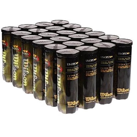 Wilson Tennis Balls, 6.25" x 6.25" x 8.75", 24 Count