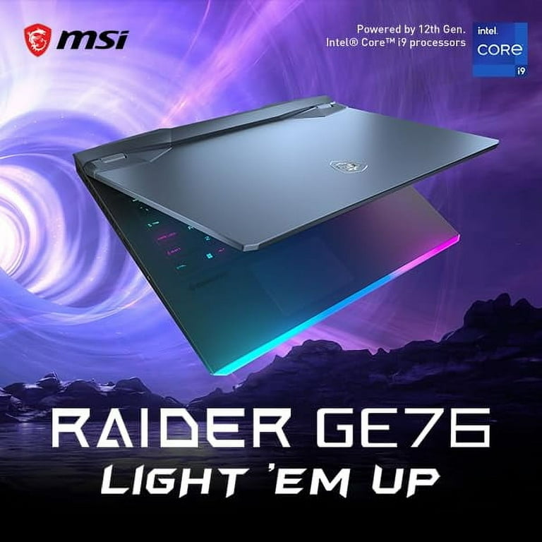 MSI Raider GE76 Gaming Laptop: Intel Core i9-12900H, GeForce MSI Raider GE76 Gaming Laptop: Intel Core i9-12900H, GeForce