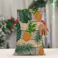 thumbnail image 5 of Xecao Pineapples Palm Leaves Print Burlap Gift Bags with Drawstring and Gift Tags, Gift Bags, Burlap Bags, Jute Bags for Party, Christmas, DIY Craft Bags-Small, 5 of 9