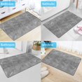 thumbnail image 3 of Thin Bathroom Rugs Mats, CPDD Black Bathroom Rugs Shower Mat, Absorbent Marble Texture Flat Bath Mat, Machine Wash Farmhouse Bathroom Rug, Dry Fast Long Bath Mat (Black Marble), 3 of 5