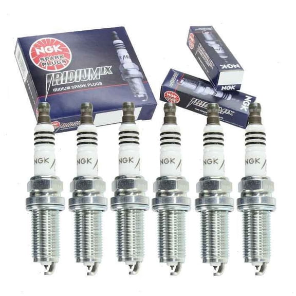 6 pc NGK Iridium IX Spark Plugs compatible with Kia Optima 2.7L V6 2006-2010