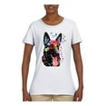 thumbnail image 2 of Wild Bobby Dean Russo German Shepherd Dog Lover Women Graphic Tee, White, Medium, 2 of 5