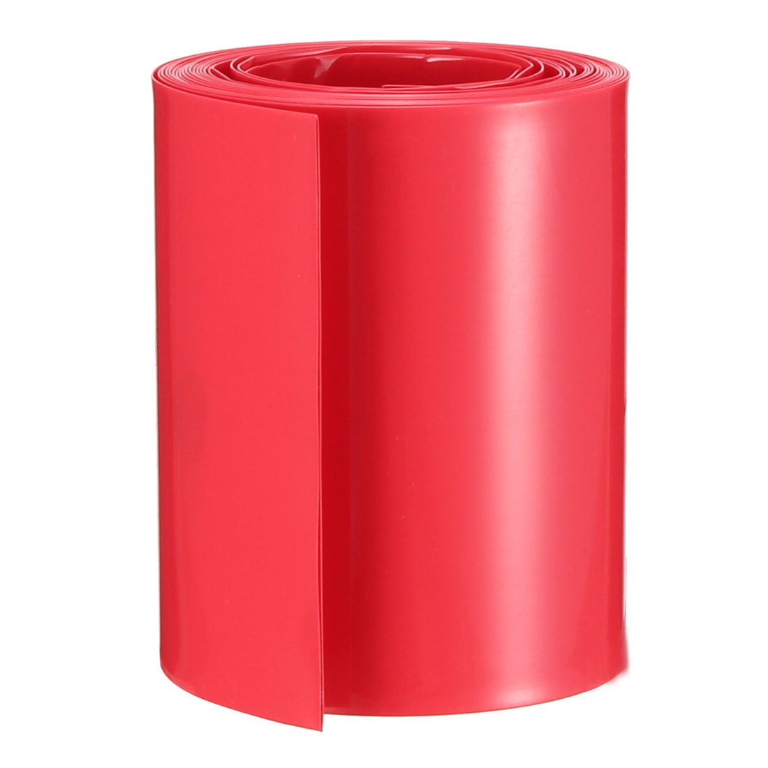 uxcell Battery Wrap PVC Heat Shrink Tubing 29.5mm Flat for 18650 Power Supplies 5m Length Pink