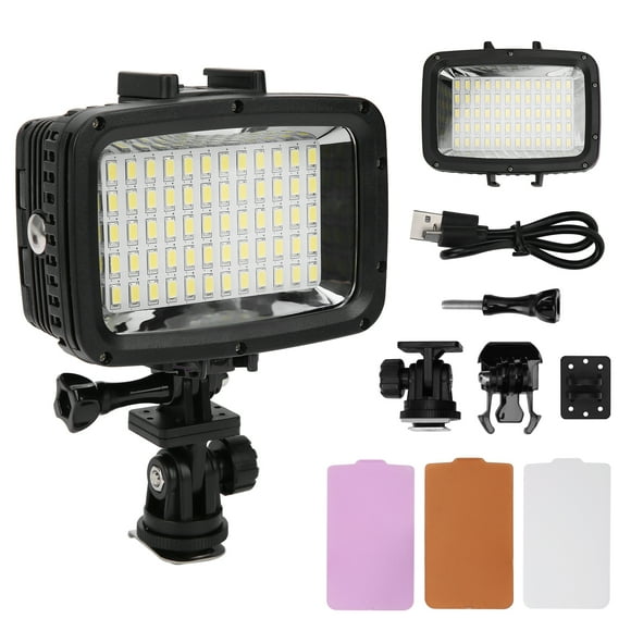 Luz de relleno de video impermeable SL‑101 de 40 m, 5500‑6000 K, luz LED para cámara SLR de PC para fotografía