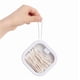 thumbnail image 1 of Xihbxyly Joyero Portátil de Viaje con Botón Pulsador, a Prueba de Fugas y Ligero, Multiusos para Pinzas para El Cabello, Cosméticos y Artículos de Oficina. Tamaño Compacto: 9,9 X 9,9 X 3,1 Cm., 1 of 4