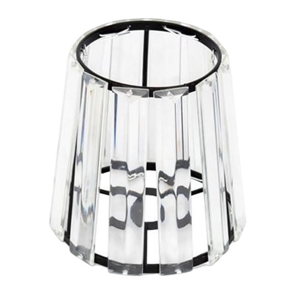 Pantalla de lámpara de mesa, pantalla de tambor, lámpara de barril moderna, cubierta de pantalla de lámpara de araña Negro S