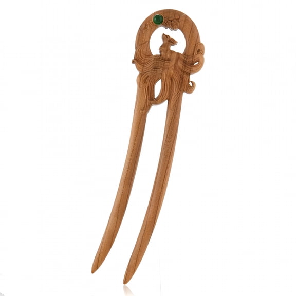 VANIDO Vintage Hair Stick Wooden Hair Stick Traditional Chinese Hair Accessories for Women Wooden Hair Pin for Long Hair and Buns