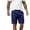(NEW112)Navy, variant on Thousandth Men's Summer Solid Color Relaxed Chino Shorts Casual Elastic Waist Drawstring Thin Breathable Pocket Shorts for Gym, Running, Basketball