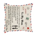 thumbnail image 1 of Naiovety Funda de almohada de piel de melocotón con letras de 45x45cm, diseño personalizado, funda de almohada decorativa, funda de cojín para el Decoración del hogar Hijo a mamá Naiovety HA002997-05, 1 of 1