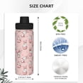 thumbnail image 3 of Cauagu Easter Rabbit Print 18oz Vacuum Insulated Stainless Steel Water Bottle,Coffee Travel Mug Spill Proof with Lid,Thermos Cup for Keep Hot/Ice Water Drinks, 3 of 7