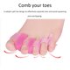 thumbnail image 4 of Separadores de dedos de silicona para juanetes, dispositivo para el cuidado de los pies (rosa) Ehuebsd Cuidado Belleza, 4 of 8