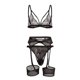 thumbnail image 1 of Gibobby Lencería de encaje para dormir Sujetador Ropa InteriorPoliésterSólido PiezasDaily Woman (Negro, M), 1 of 5