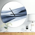 thumbnail image 1 of DesignArt Grande Horloge Murale à Motif Bleu Pâle Scintillant, 1 of 4