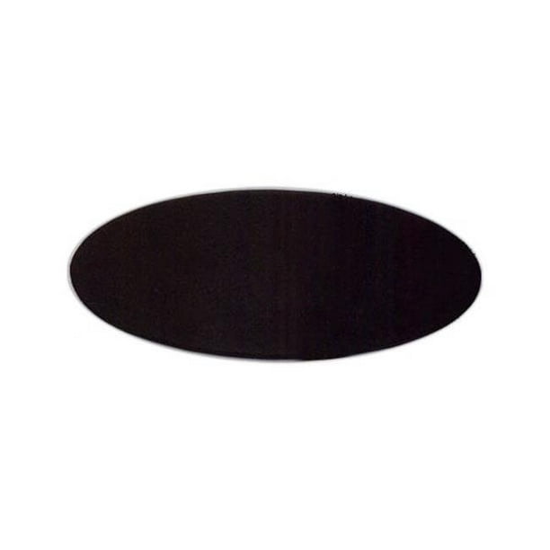 Black Leather 17x14 Oval Conference, Leather Conference Table Pads