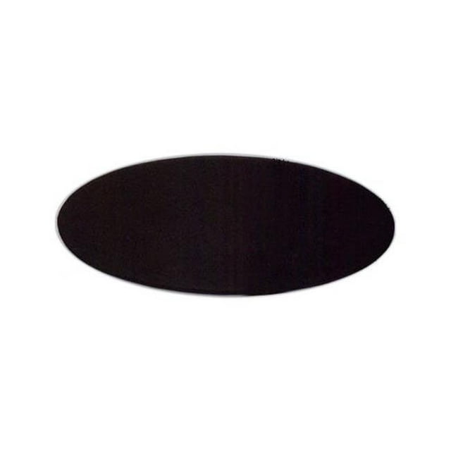Dacasso P1014 Coussin de Table de Conférence Ovale en Cuir Noir 17x14