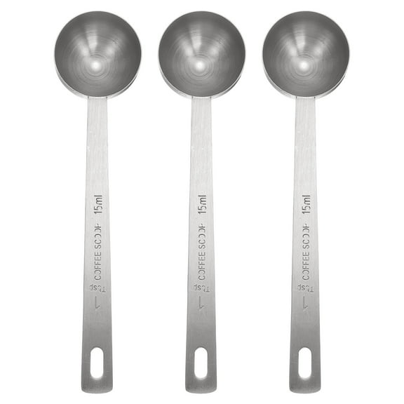 Uxcell 3pcs Single Measuring Spoon 1tbsp (3tsp, 15ml) Stainless Steel Spoon, Silver