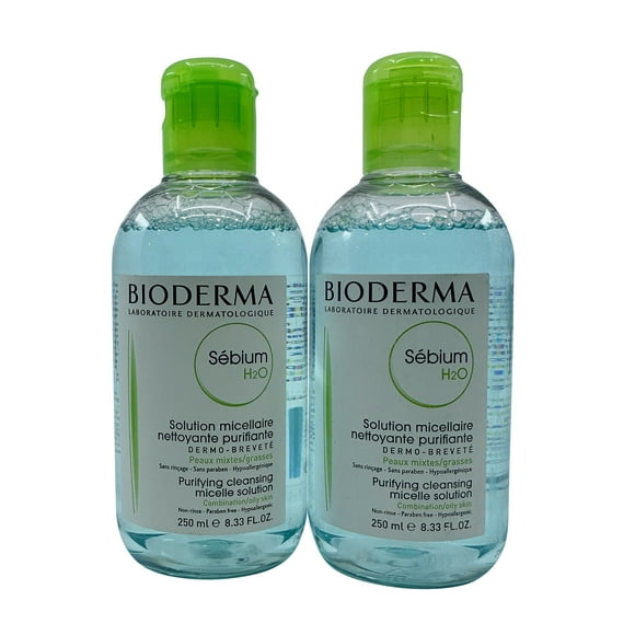 Bioderma Sebium H2O Purifying Micellar Solution Combo & Oily 8.33 OZ Set of 2