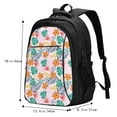 thumbnail image 5 of Balery Tropical Plants Print USB Charging Backpack for Men and Women - Water-Resistant, Anti-Theft Laptop Backpack with USB Port for Travel, Work, School, and College, 5 of 7