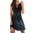 thumbnail image 2 of SMihono Robe d'Été pour Femmes Grande Taille Mode Féminine Imprimée Confortable Sans Manches Décontractée, 2 of 4