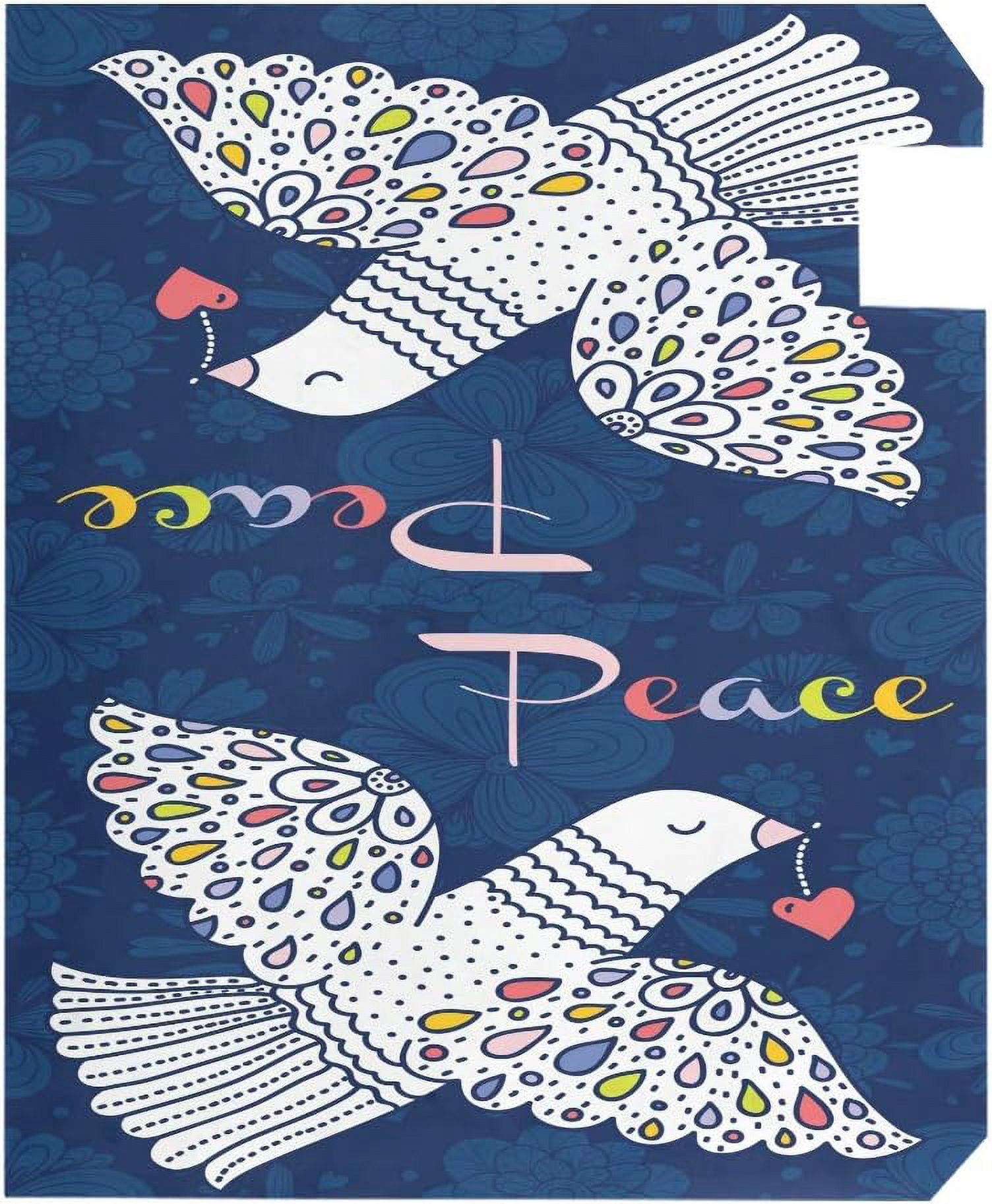 Love Peace Cute Dove Magnetic Mailbox Cover MailWraps Garden Yard Home Decor for Outside Standard Size-18"x 20.8"\u2026