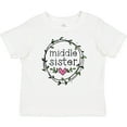 thumbnail image 3 of Inktastic Middle Sister Leaves, Circle, Heart Girls Baby T-Shirt, 3 of 5