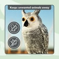 thumbnail image 4 of Scarecrow Fake Owl Decoys - Pest Repellent Garden Protectors - (small) (set of 3), 4 of 8