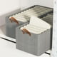 thumbnail image 4 of Caja de almacenamiento para ropa de algodón - Plegable, estructura de acero, grande - Organizador de armario/ropa, 4 of 8