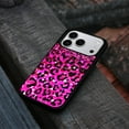 thumbnail image 4 of WIRESTER Shockproof Soft Rubber Cover Case for Apple iPhone 17 Pro 6.3" 2025, Pink Glitter With Black Pink Leopard, 4 of 5