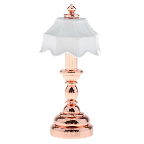 1 12 Dollhouse Miniature Furniture Umbrella Lampshade Table Lamp Light Model Toy Com 1 12 Dollhouse Miniature Furniture, Umbrella Shaped Lamp Shade