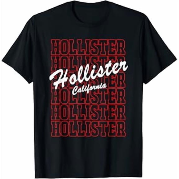 Hollister California CA Vintage State Athletic Sports T-Shirt