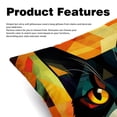 thumbnail image 2 of Cat Retro Velvet Bed Pillow Throw Covers Pillow Inserts Throw Pillows with Unique Patterns - Set of 2, Sizes 16x16, 18x18, 20x20 Inches for Various Occasions, 2 of 6